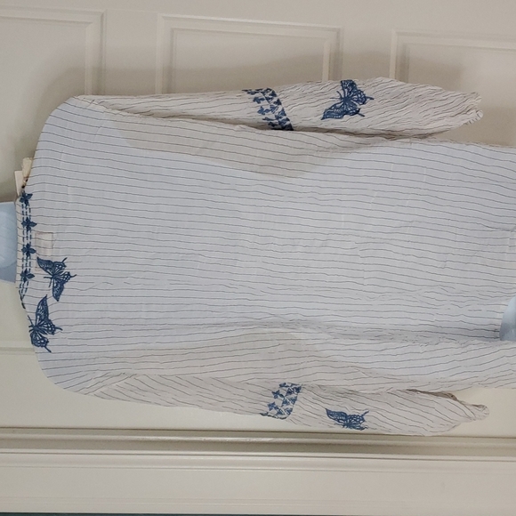 Johnny Was Workshop Lulu Puff Sleeve Swing Blouse - Picture 5 of 14